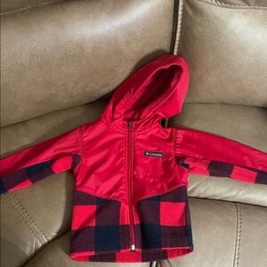Columbia Red and Black Hooded Jacket